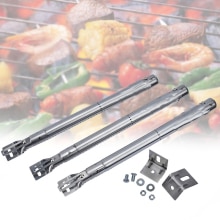 3PCS Universal Straight Pipe BBQ Grill Tube Burners Stainless Steel Gas Grill Parts Replacement