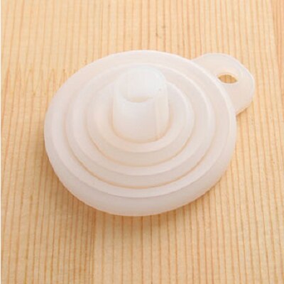 Acessórios de cozinha funil plástico hangable funil para ferramentas de cozinha funil mini distribuidor distribuição óleo gadgets cozinha: White