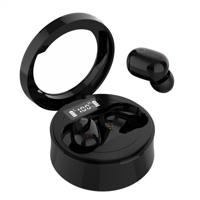 Oordopjes Tws Headsets SMS-T10 Touch Control Draadloze Bluetooth Koptelefoon Touch Digitale Display Bluetooth Headset: 01