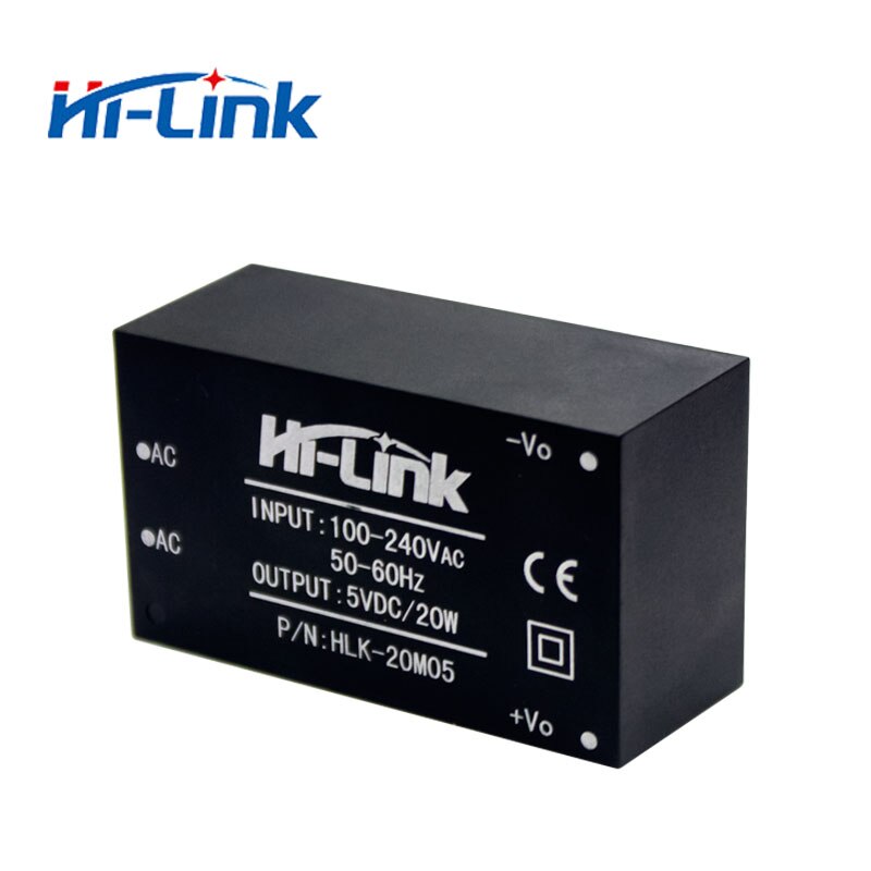 5 pcs/lot Hi-Link HLK-20M05 220v 5V 20W AC DC compact isolated step down power supply module