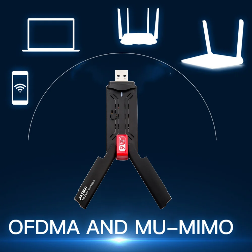 1800Mbps Wi-fi adapter USB 802.11AX 2.4G/5GHz USB 3.0 Wireless wifi antenna Network Card Support For Windows wifi for laptop