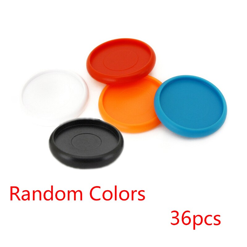 36Pcs 28Mm Kleurrijke Paddestoel Hole Binding Schijven Losse Blad Notebook Ringen Planner Dagboek Boek Bindmiddel Gesp Binding Accessoires: Random Colors-36pcs