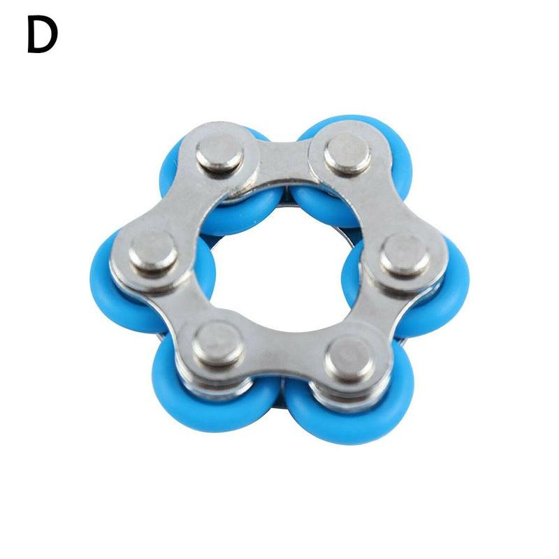 Pressure relief toy bicycle decompression chain: D