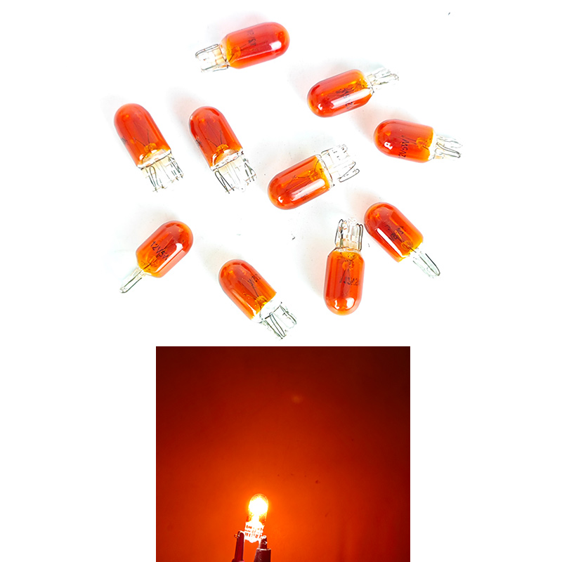 10 X Signal Lamp Glass T10 W5W 501 194 12V 5W/3W W2.1x9.5d Single Filament Car Bulb Auto Light: green