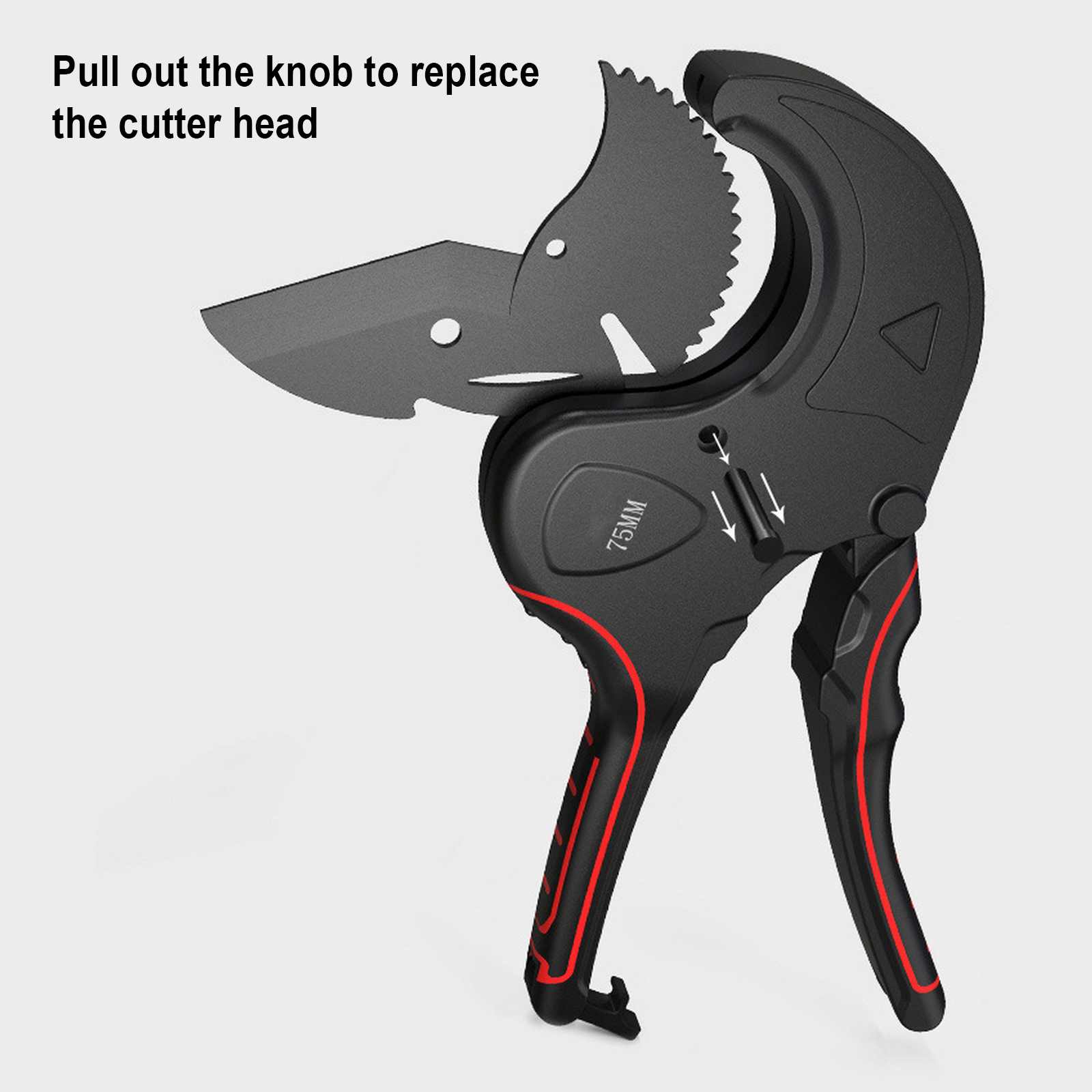 Pipe Cutter 32-75MM Cutter PPR Pipe Tube Cutter Scissors Aluminum Alloy For Cutting PVC Pipe Hand Tool Home With SK5 Steel Blade