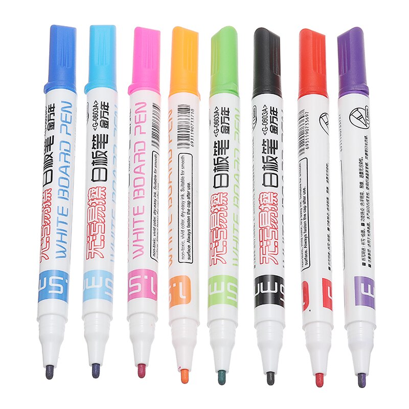 8 Kleuren Whiteboard Marker Pennen Set Uitwisbare Whiteboard Pen Kids Tekening Pennen Niet Giftig Kinderen Art Schrijven Supply