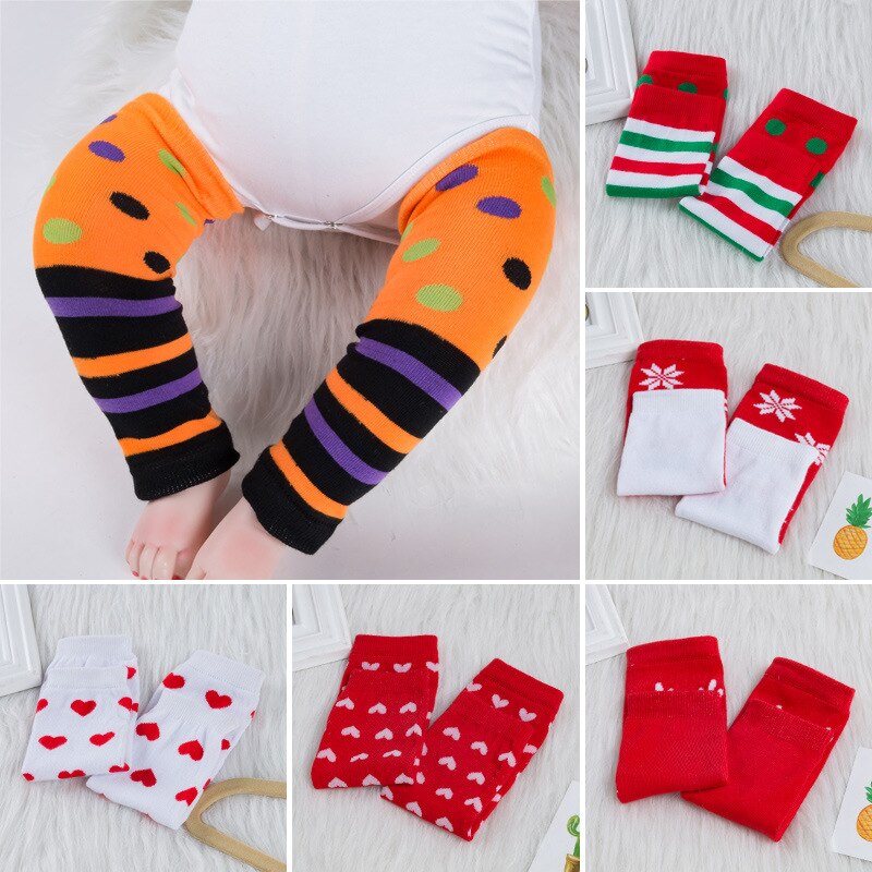 unisex bomulls leggings baby bein varmere baby varmere utskrift jul leggings sokker til låve jenter takrenne
