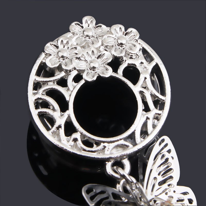 Ohr Tunnel Stecker - 6mm-16mm - Edelstahl - Schmetterling Insekt bilden - Körperschmuck
