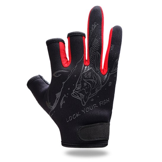 Angeln Handschuhe Drei Finger Geschnitten Wasserdicht Verschleiß-beständig Stoff Tau Handschuhe Angeln Anti-Unterhose Drei Finger Männer