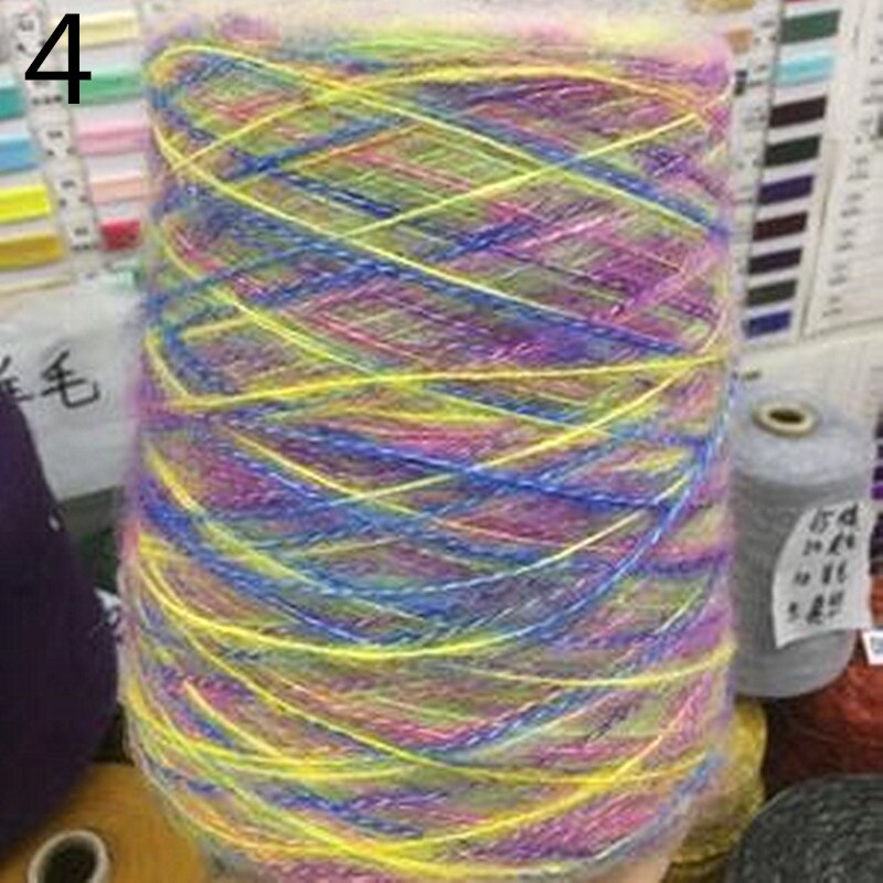 500G Segment Geverfd Mohair Garen Haak Huidvriendelijke Baby Wol Draad Voor Diy Hand Breien Trui Shawl Regenboog puffy Garen: 4-500g-TG