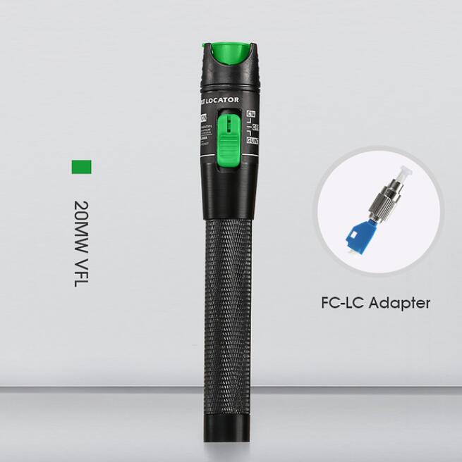 10mW 20MW 30MW Visual Fault Locator Red light Fiber Optic Cable Tester: 20MW with FC-LC