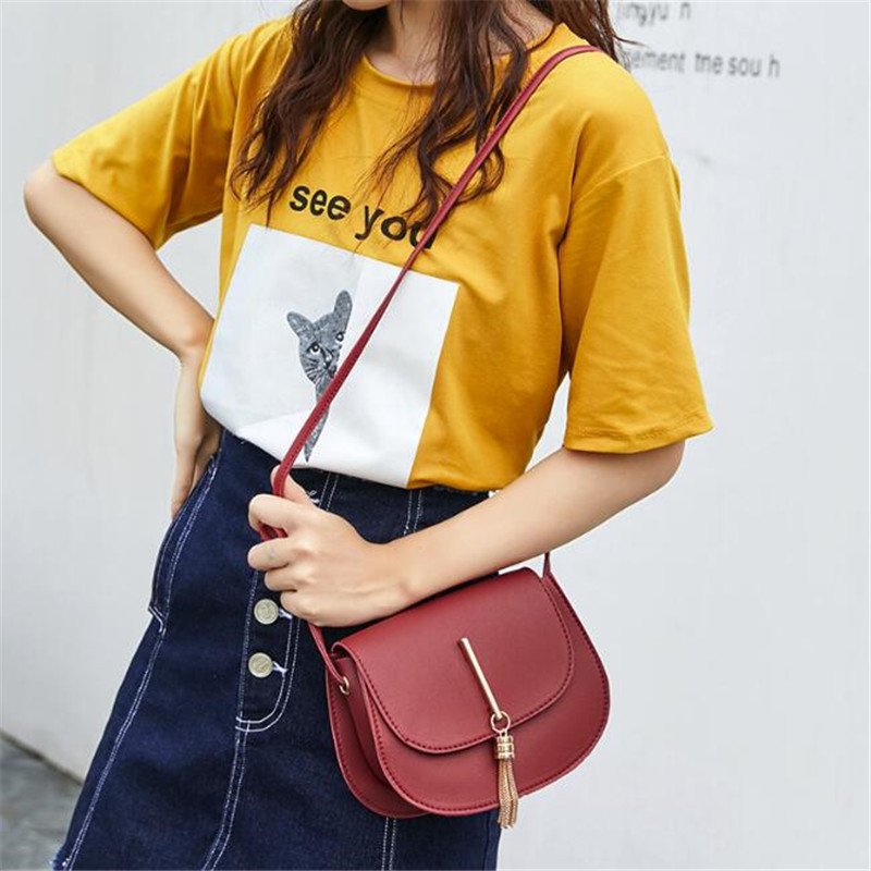 Dames schoudertas pu leer dames messenger bag dames pure kleur kleine klep vierkante tas clutch tassen handtassen