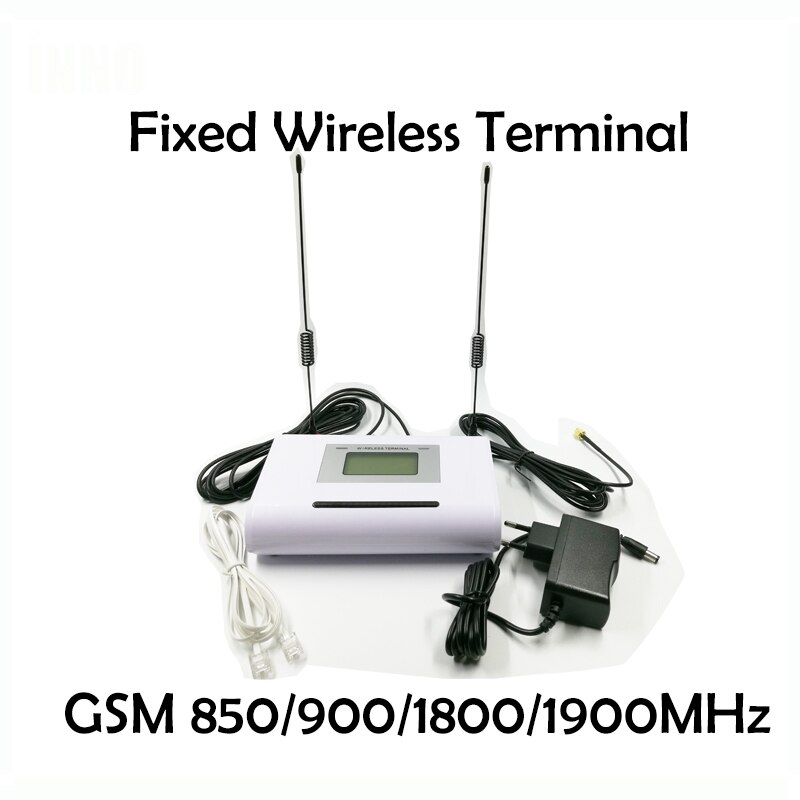 Fast trådløs terminal gsm 850/900/1900 mhz, gsm dialer 2 sims, dobbelt standby, supportalarmsystem, pabx