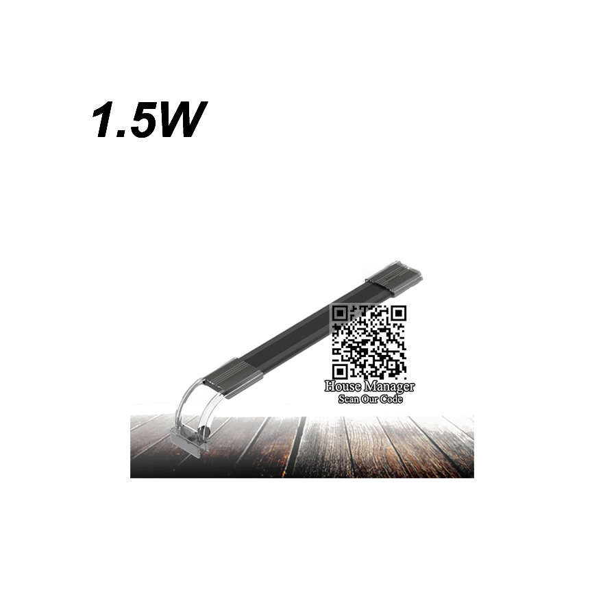 Luz LED negra para acuario, iluminación para pecera, 18 ~ 54cm, fina, a la , con Clip, lámpara para plantas acuáticas de paisaje de aleación de aluminio