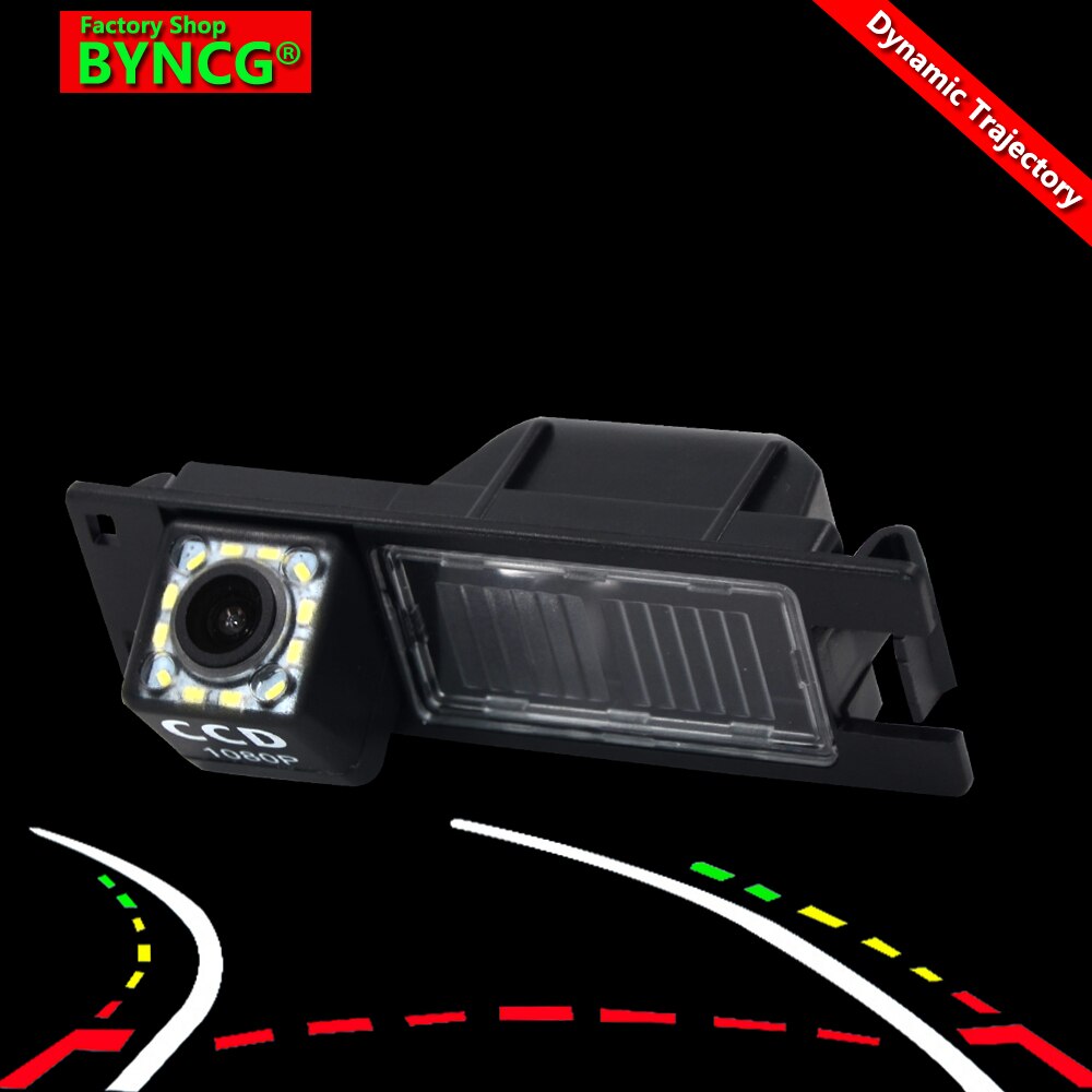 BYNCG 12 LEDs Intelligente Dynamische Traject Tracks Achteruitrijcamera CCD Reverse Backup Camera Auto Omkeren Parking Assistance