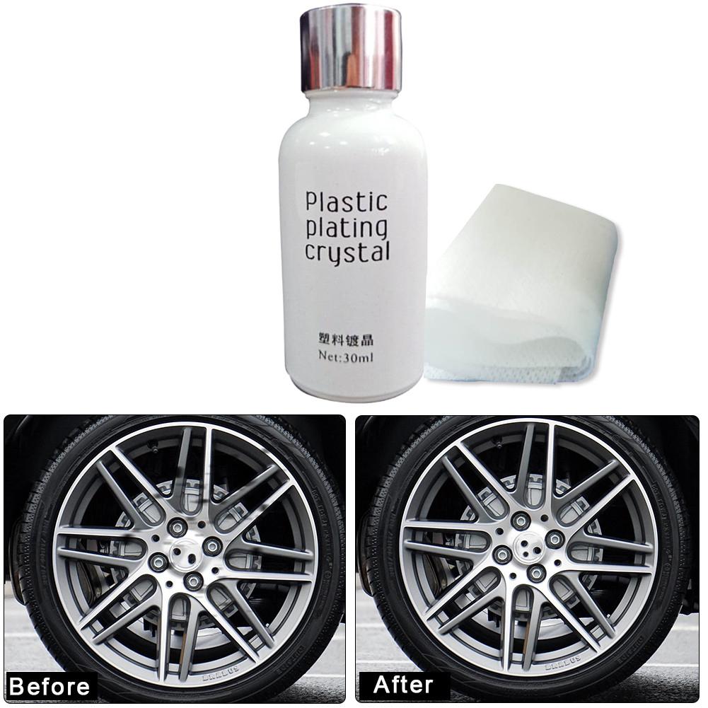 30ML Car Coating Liquid Plating Motorcycle Paint Care Crystal Glass Polishing Coating Plastic Plating Refurbishing Agent Sponge