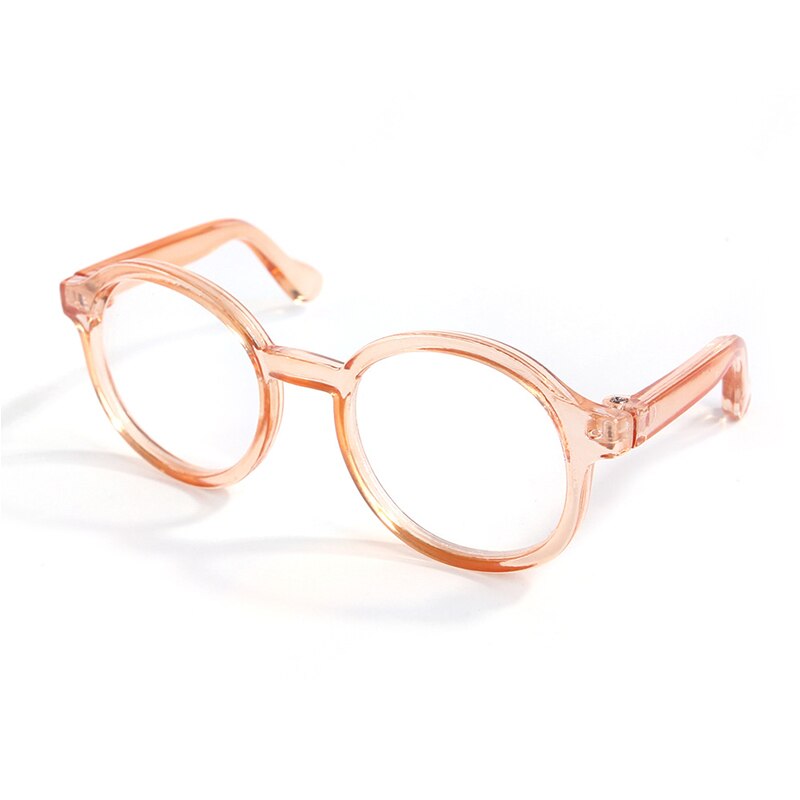 Funny Pet Cute Glasses Plastic Transparent Cat Sun Glasses Dog Teddy Personality Pet Dress Up Pet Supply Decoration Accessories: Orange