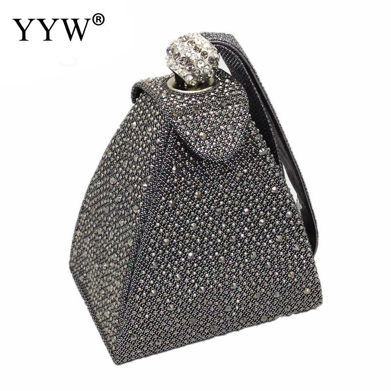 Women Glitter Purse Handbag Female Evening Wedding Party Handbags With Rhinstone Bolsa Feminina