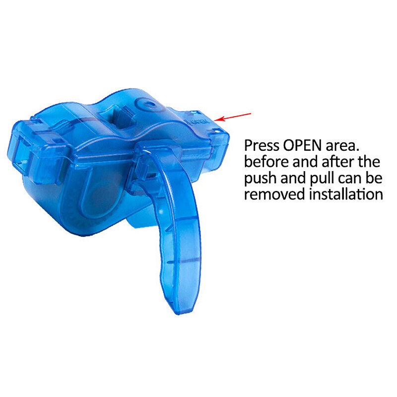 Portable Bicycle Chain Cleaner Bike Brushes Scrubber Wash Tool Mountain Cycling Cleaning Kit Outdoor Accessory