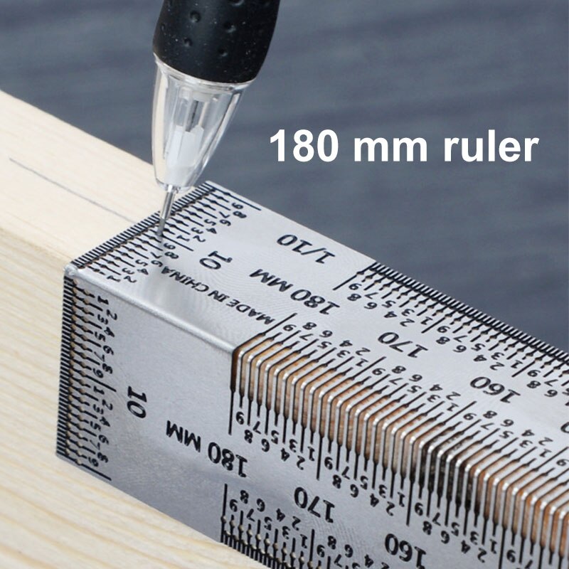 EXTRWORY Tafelzaaghoogtemeter liniaal 0-60 mm verstelbare
