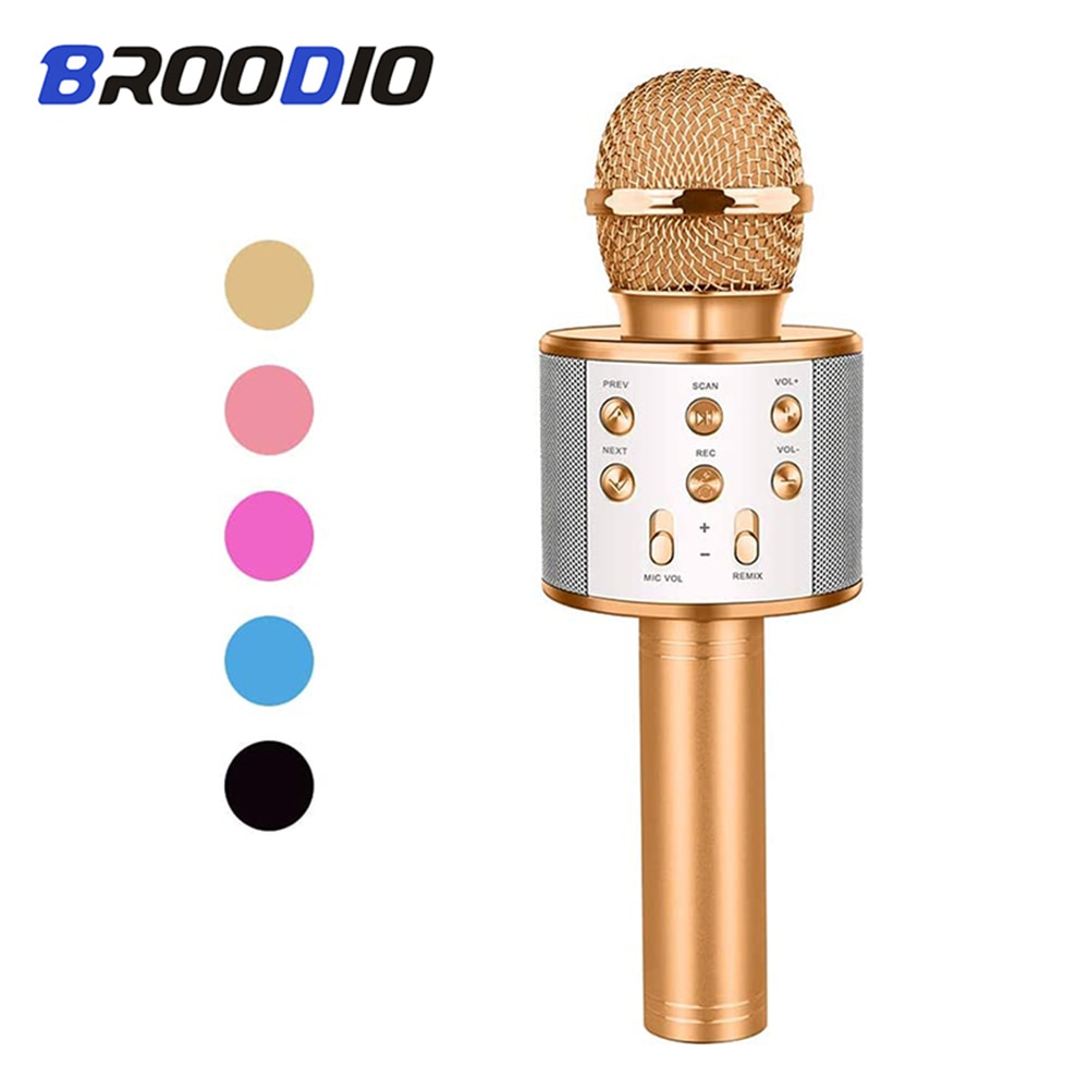 Bluetooth Karaoke Microfoon Draadloze Microfoon Professio Speaker Handheld Microfone Speler Zingen Recorder Microfoon Voor Thuis Ktv