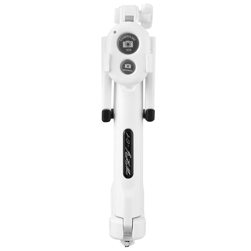 3 in 1 Wireless Bluetooth Selfie Stick Handheld Monopod Shutter Remote Foldable Mini Tripod For iPhone XR 8 X 7 6s Plus Xiaomi: white