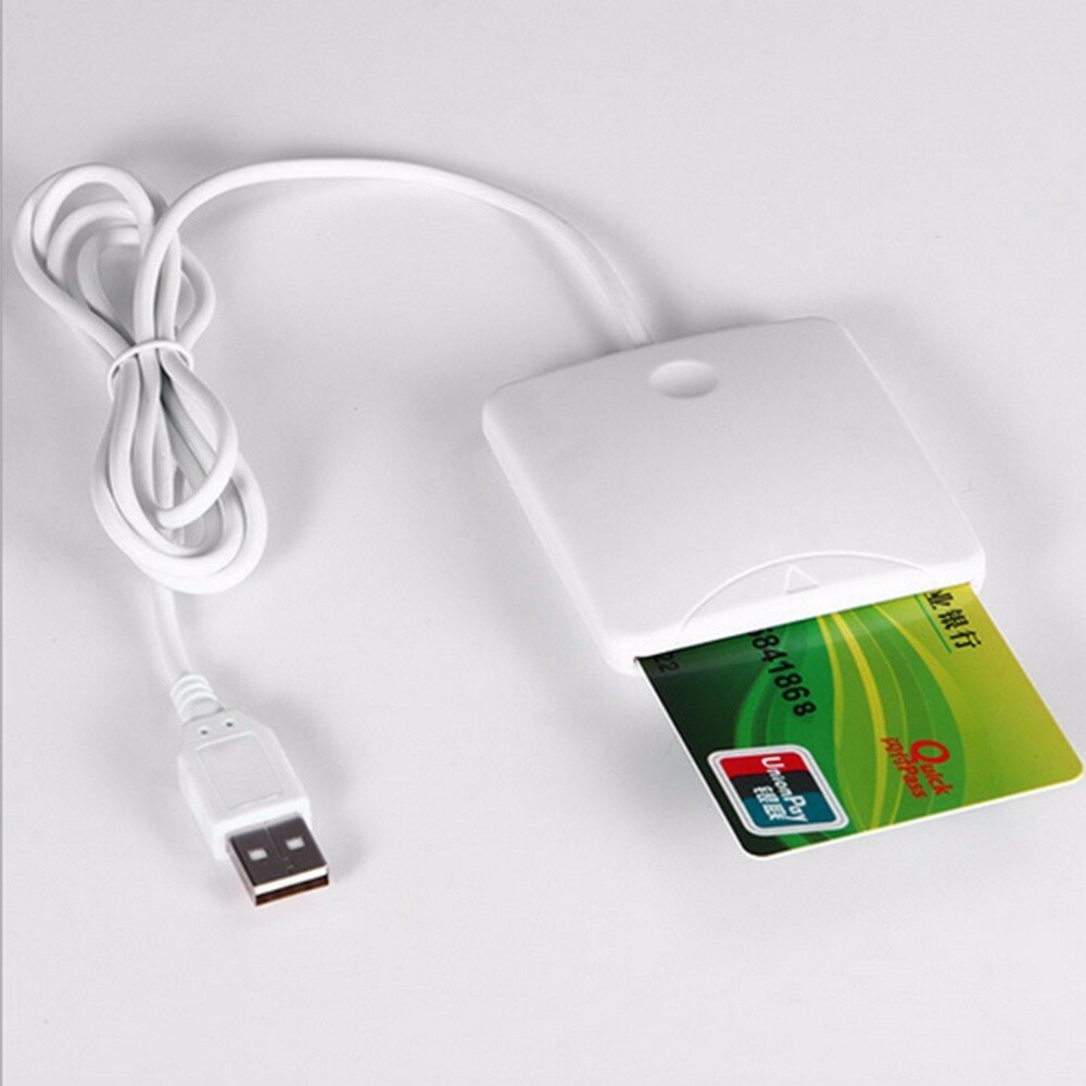 USB Contact Smart Chip Card IC Kaarten Reader Writer Met SIM Slot voor Windows Me/2000/XP /of MAC OS 8.6, 9.X