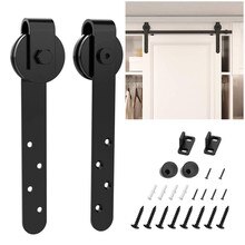 Mini Schuifdeuren Schuur Deur Hardware Kits Top Mounted Opknoping Rail Hanger Spoor Staal Closet Deur Roller Rail Voor Enkele Deur
