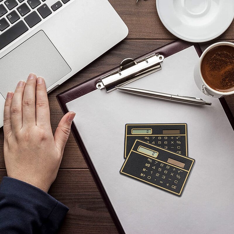 20Pieces Mini Calculator 8 Digits Accounting Pocket Calculator Portable Small Solar Powered Calculator For Office School