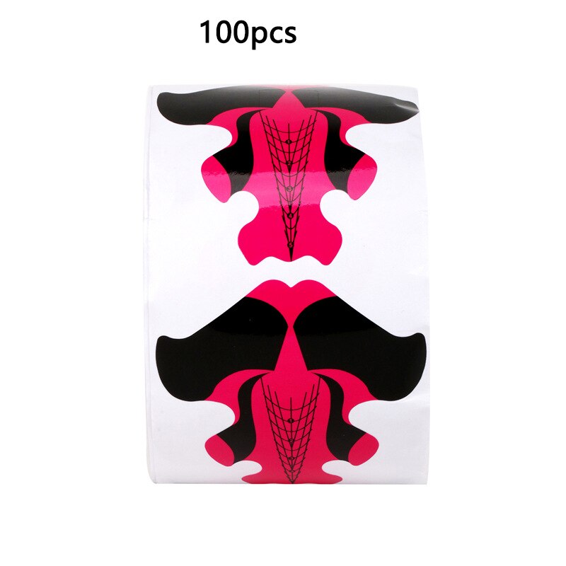 100pc/lot Nail Art Tools Nail Forms Extension Acrylic Builder Form Guide For Nail Extension Stencil Manicure Tools: 03