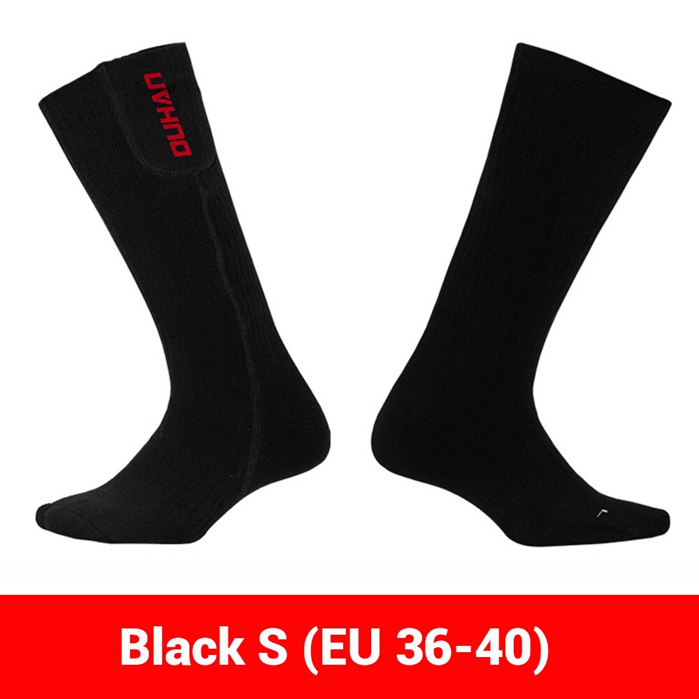 DUHAN Heated Socks Winter Motorcycle Heating Socks USB Electric Motorcycle Boots Heating Socks Infrared Heated Boots Size 36-45: BK Sock S (36-40)