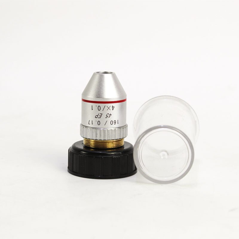 195 45EP Semi Plan Achromatic Objective Lens 4X 10X 20X 40X 60X 100X 160/0.17 for Biological Microscope: 4X