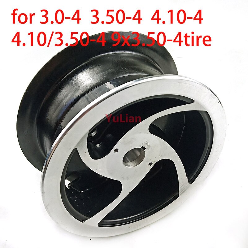 4 Inch 4.10/3.50-4 9x3.50-4 3.00-4 Hub Aluminium Alloy Wheel Rims Keyway Bearing Hub for MiNi Moto,ATV&Go Kart Electric Scooter