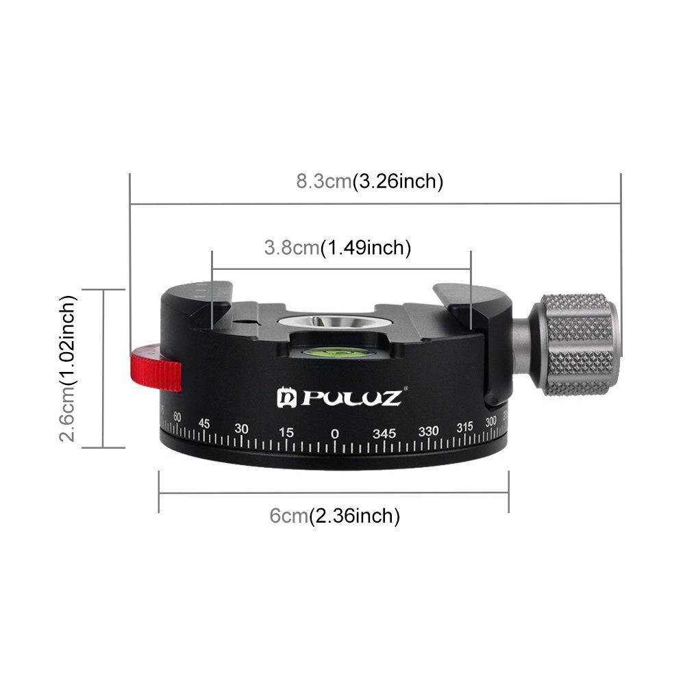 360 grad Koaxial Indizierung Klemme Skala Flüssigkeit Aluminium Legierung Panorama Basis Montieren Stativ Kopf