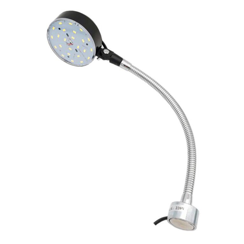 440mm Long Sewing Machine Light, 220V Magnetic LED Light with 10 Watt 24 LEDs, Flexible Gooseneck Arm Work Light for Workbench