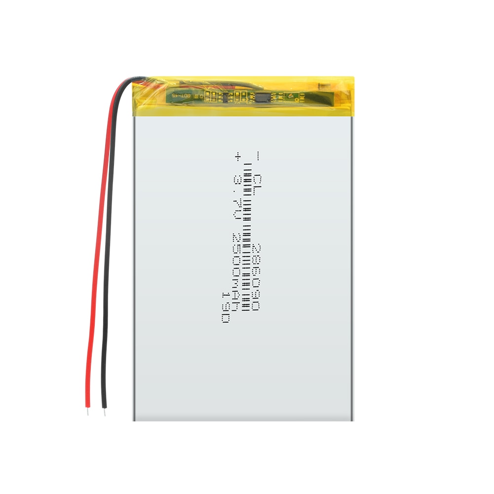 YCDC Batteria Ricaricabile Polimero di Litio - 2500mAh 3.7V - Per MP3, MP4, GPS, PSP, Cuffie Bluetooth