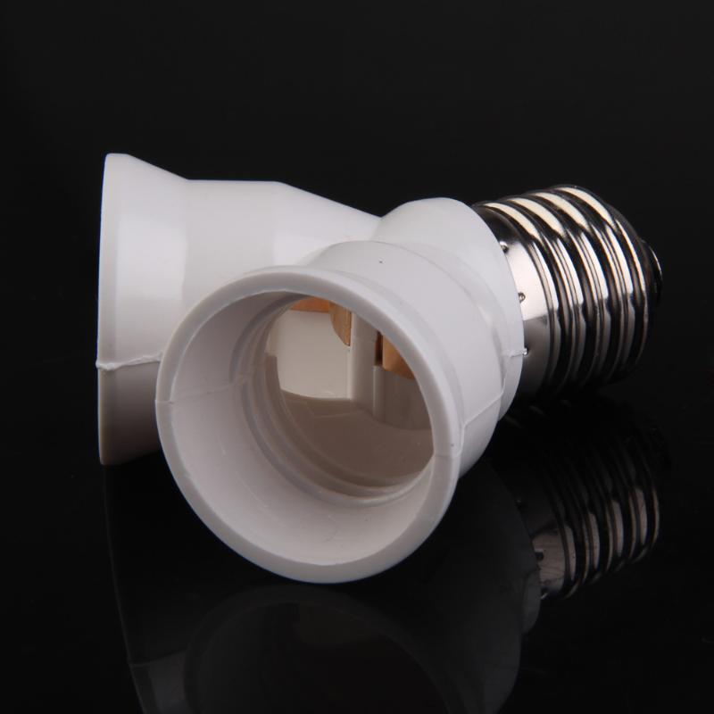 2 In 1 E27 Y Vorm Lampvoet Vuurvast Materiaal Houder Converter Socket Light Bulb Splitter Adapter Gloeilamp base Holder