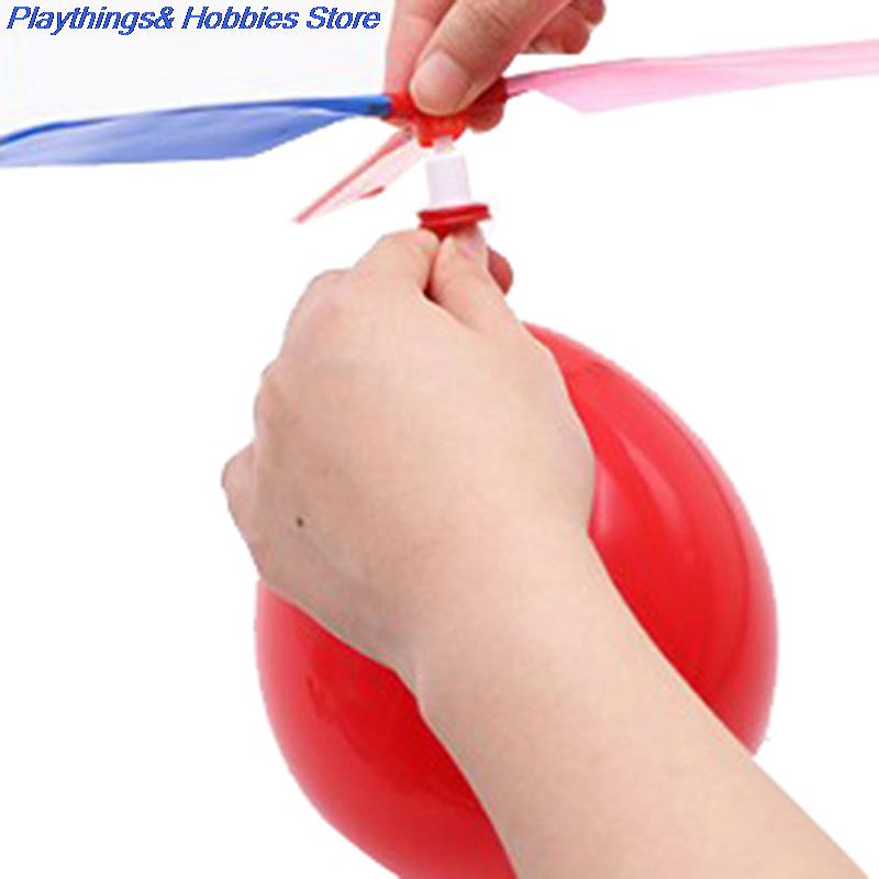 Lot de 10 ballons, hélicoptère volant avec sifflet, jeu d&#39;extérieur pour enfants, jouet et amusant, hélice pour enfants