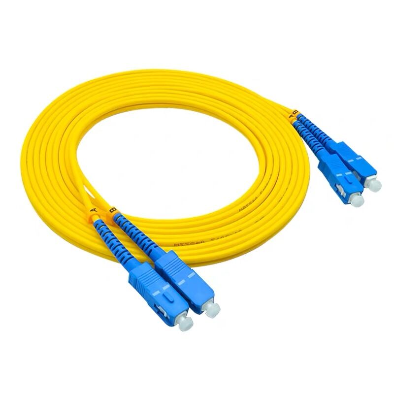 Câble de raccordement à fibres optiques SC/UPC-SC/UPC fibre Duplex monomode 2.0mm cavalier à fibres optiques 15-50M
