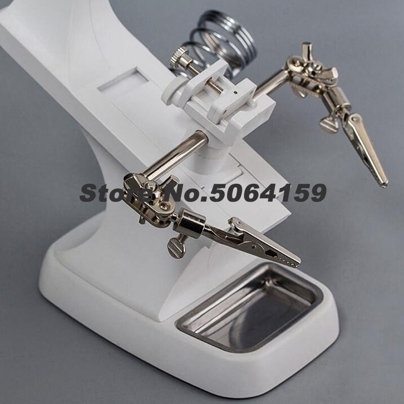 Metal Desktop LED Energy-Saving Maintenance Tool Magnifying Glass With Different Magnifications 3X and 4.5X