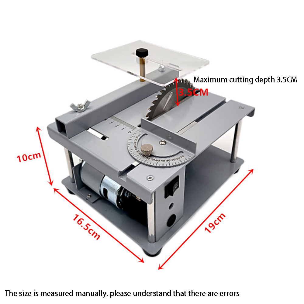 96W/150W Mini Table Saw Small Woodworking Electric Bench Saw Handmade DIY Hobby Model Crafts Cutting Tool