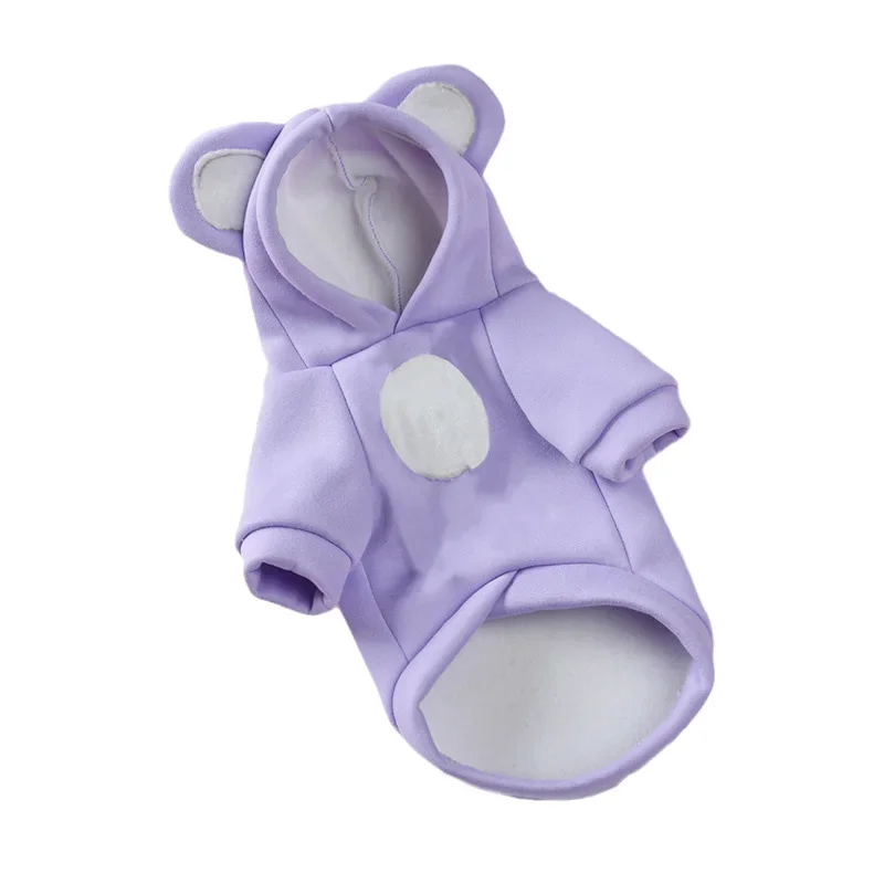 Leuke Haarloze Kat Kleding Winter Huisdier Kostuums voor Katten Kitten Sphynx Hoodie Trui mascotas Outfits Hondenkleding katten kleding: L / Paars