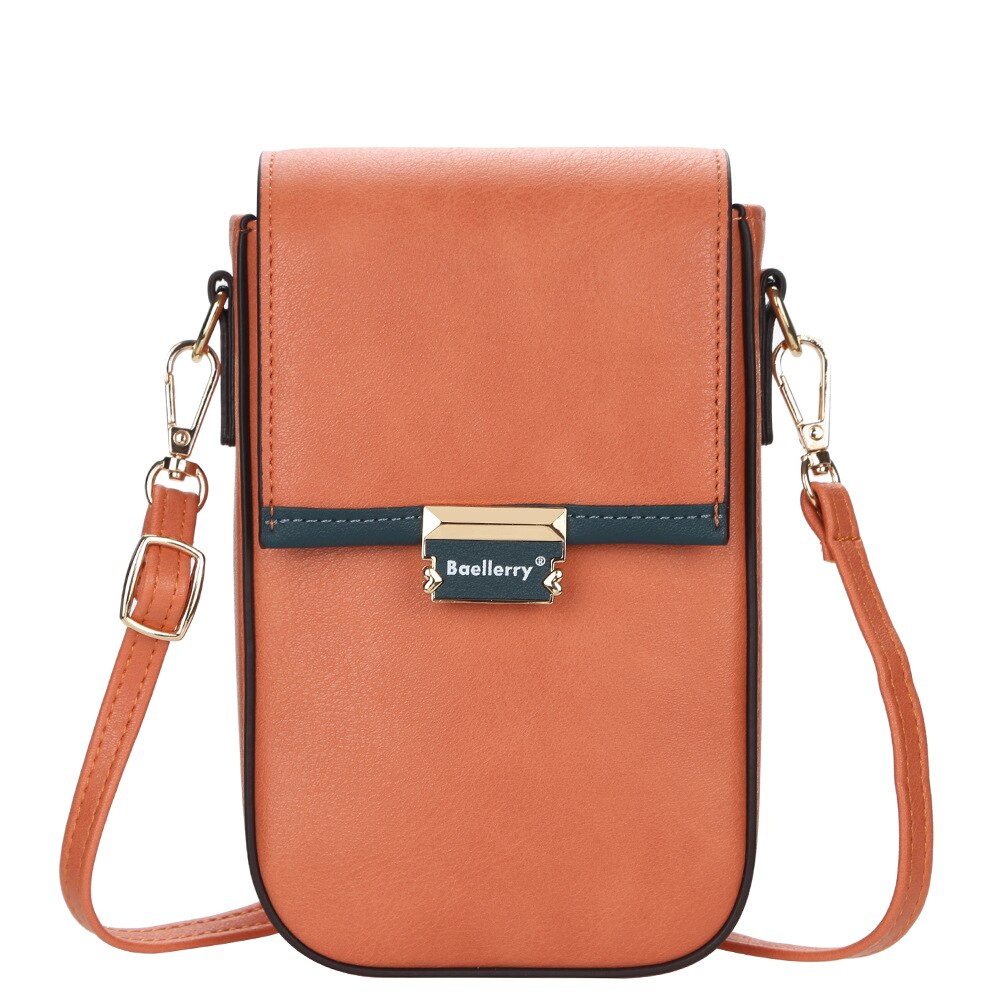 Kleine Schoudertas Dames - Crossbody Telefoontas - Vegan Leer - Verstelbare Band
