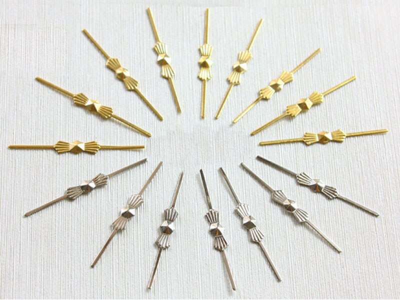 1000PCS CHANDELIER LAMP PARTS CRYSTAL BEAD METAL CONNECTOR GOLDEN BOWTIE PIN