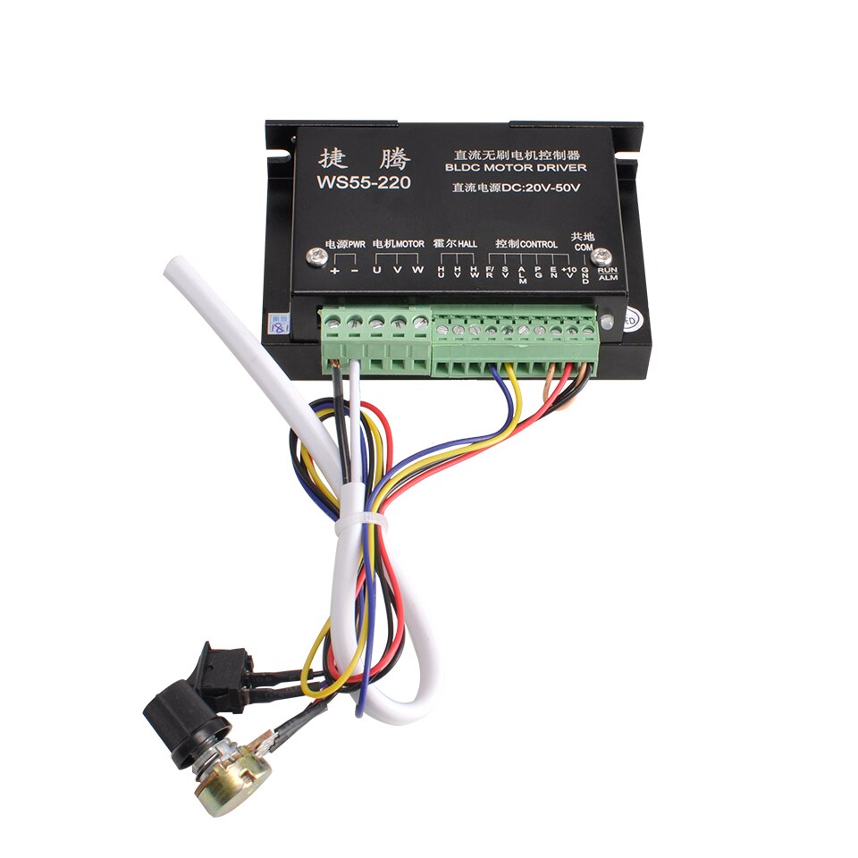 BlDC motor driver 20-50V Stepper Motor Driver Brushless DC Driver WS55-220 For 500W Spindle Motor