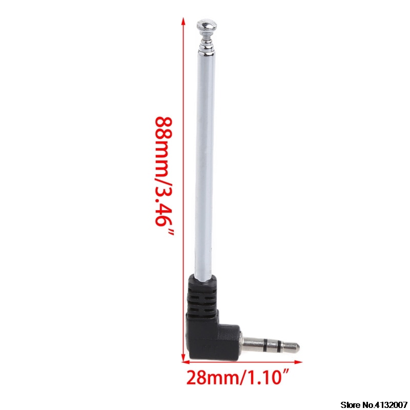 3.5mm Radio Receiver Antenna Stainless Steel Multi-Purpose Interface FM Radio