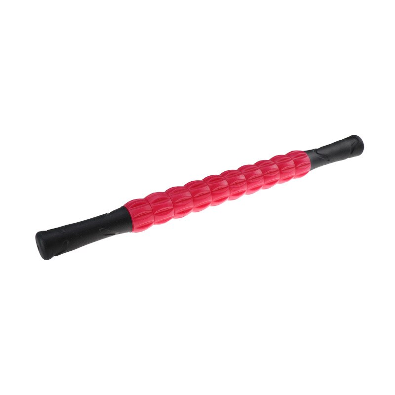 Yoga Massage Stick Leg Back Relaxation PVC Roller Muscle Deep relaxation relieve the pain Yoga Block Gym Fitness Equipment: Red