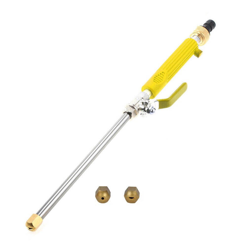 High Pressure Water Sprayer Washing Device Car Washer Spray Metal Water Device Car Washing Tools Garden: Yellow