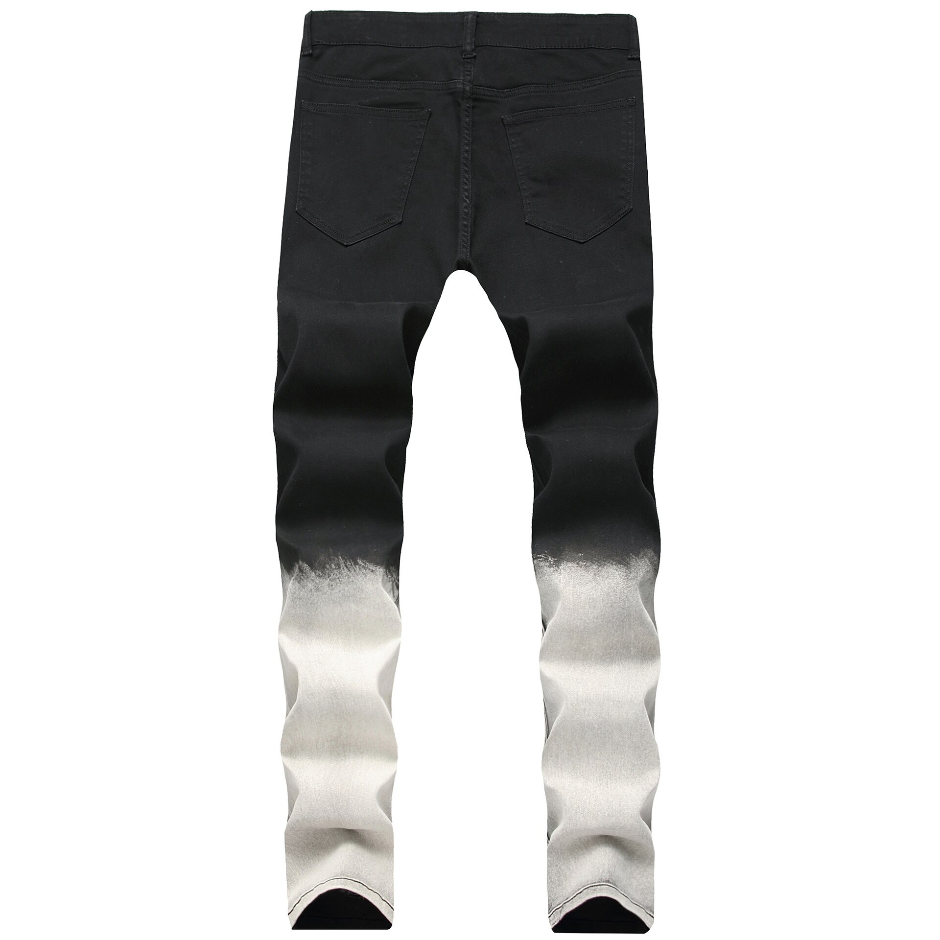 Geborduurde broek heren skinny jeans gescheurde jeans denim broek casual broek lange broek heren jeans heren broek lange broek