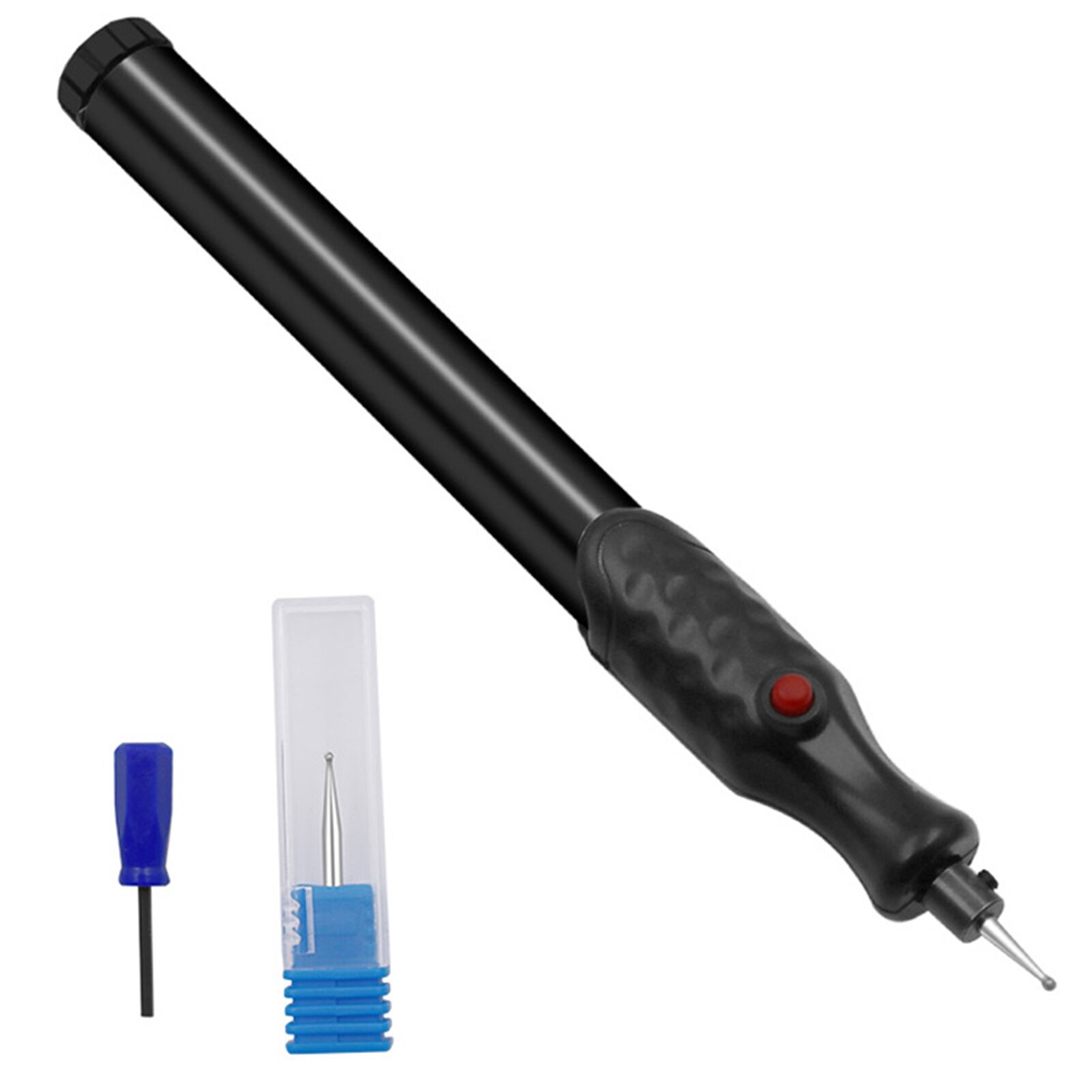 Mini Portable Jewelry Metal Glass Electric Engraving Engraver Pen Machine DIY Grinding Tool For Scrapbooking Graver Tools: Black